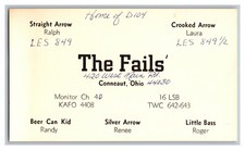 Postcard qsl radio card from - qsl,