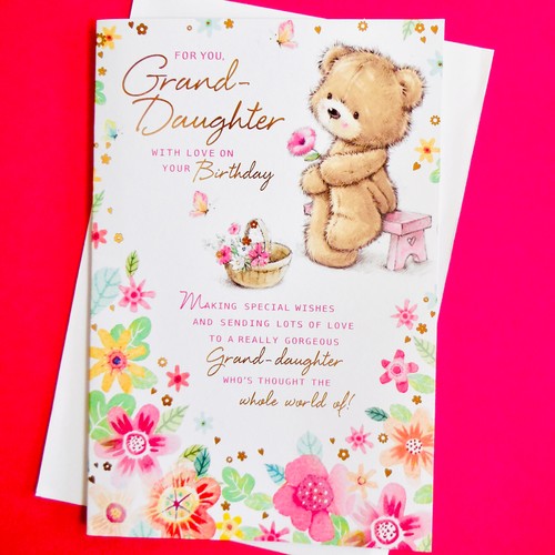 Grand daughter birthday card - daughter,
