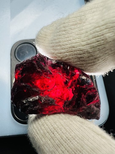 Natural garnet large rough - rough, red