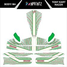 M4 TONYKART RACER 401 2015  STYLE FULL KART STICKER KIT FOR M4 BODY - KARTING