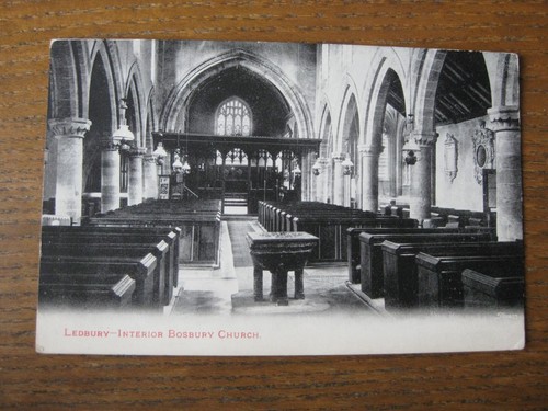 Interior bosbury church - interior,