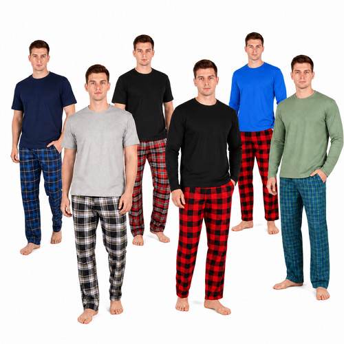 Mens pyjamas set long sleeve - pyjamas,