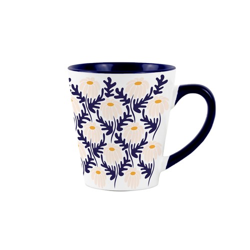 Groovy daisies small latte - daisies,