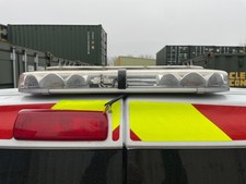 LAP ELECTRICAL TWIN LED AMBER CLEAR LENSE LIGHTBAR BEACON BOLT ON 10-30V