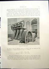 Original Old Antique Print