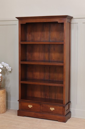 Mahogany bookcase with - mahogany, 2