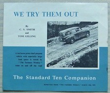 STANDARD TEN COMPANION Car