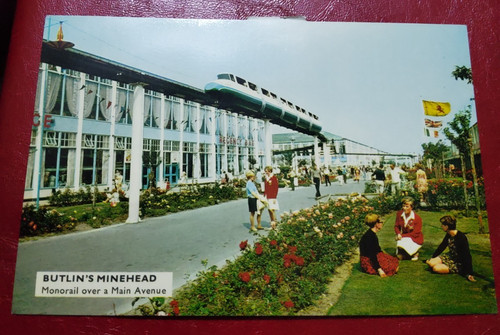 Butlins minehead postcard - butlins,