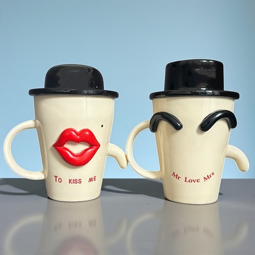 Ceramic couple mugs - ceramic,