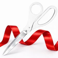 25 Inch White Giant Scissors