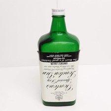 Vintage Gordons London Dry Gin 1/2 Half Gallon Optic Bottle With Lid - EMPTY