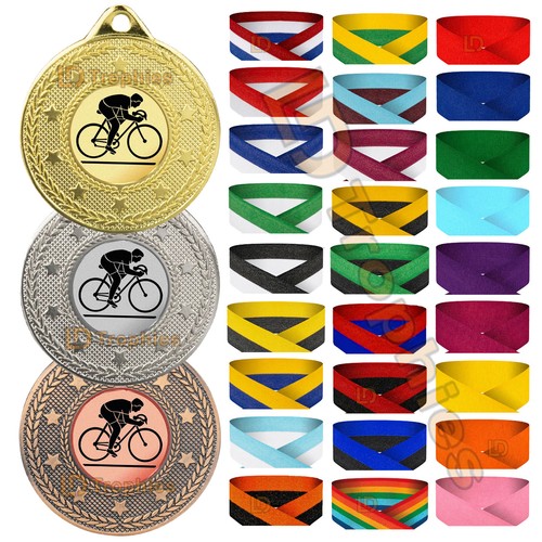Cycling medals ribbons - cycling,