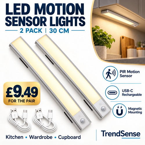 Pack 30cm led pir motion - 30cm,