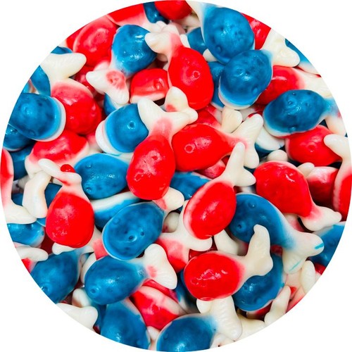 Jelly filled whales pick mix - filled,