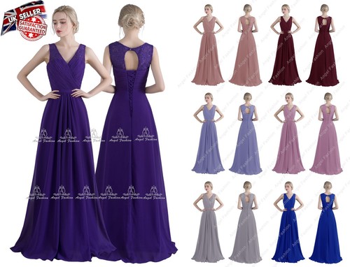 Long chiffon lace neck - long,