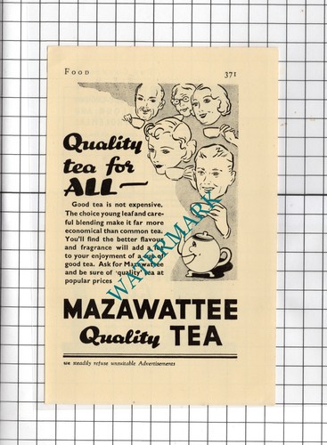 Mazawattee tea 1938 small - -,