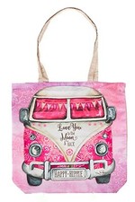 Camper Van Tote Bag Shopping Reusable Love You To The Moon &Back Christmas Gift
