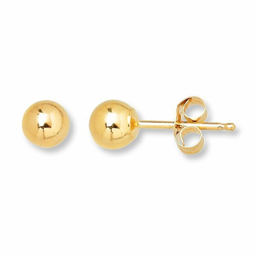 14k solid yellow gold ball - yellow,