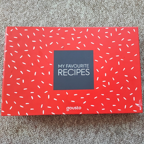 Gousto vegetarian recipe cards - recipe,