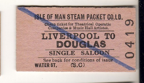 Railway ticket isle man - isle,