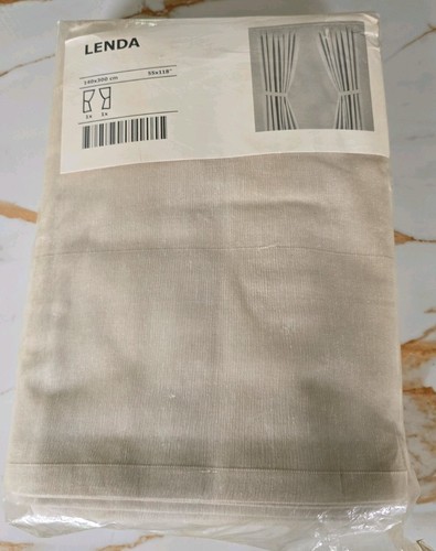 Ikea lenda beige - beige, curtains