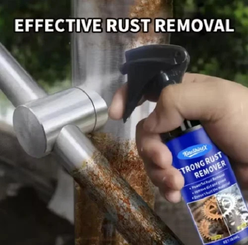 Car rust removal spray - removal,
