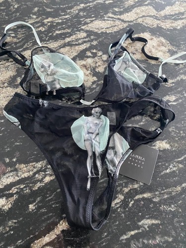 Perla thongs and bra - la,