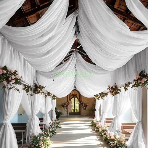New chiffon ceiling curtain - -,