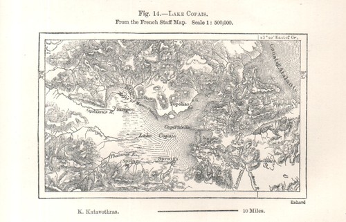 Lake copais from the french - lake,