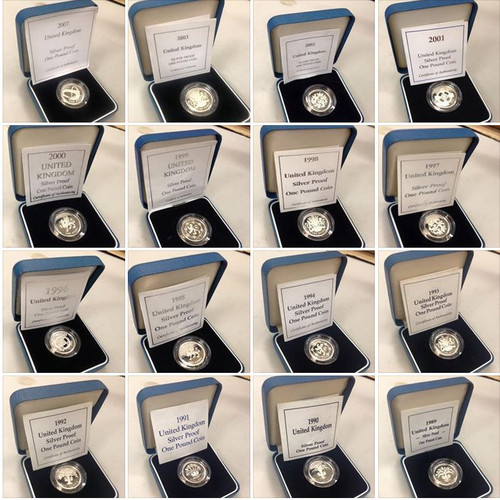 Silver proof one pound - proof,
