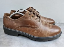 Hotter Leather Shoes Mens Size UK 9 Brown Comfort Concept Made in England