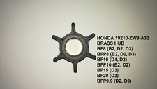HONDA OUTBOARD ENGINE IMPELLER  replaces 19210-ZW9-A32,BF8,BF10,BF15HP BRASS HUB