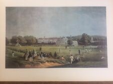 Cricket Print Tunbridge School match lithograph WL Walton 1851 C Tattershall