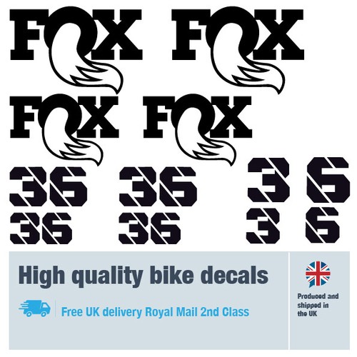 Fox36 fork decals labels - , with