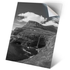 1 x Vinyl Sticker A2 - BW - Vagar Faroe Islands Denmark Travel #43699