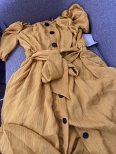 Zara Mustard Midi Dress