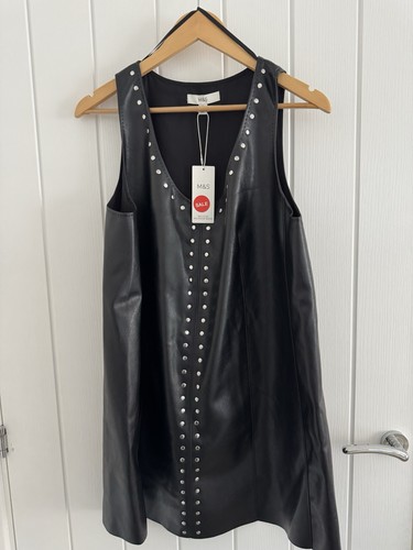 Bnwt studded leather look - m&s,