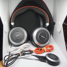 Jabra Evolve 80 ANC Stereo UC USB-A Wired On-Ear Headset + Case