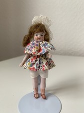 Antique Hertwig Bisque Dolls House Doll