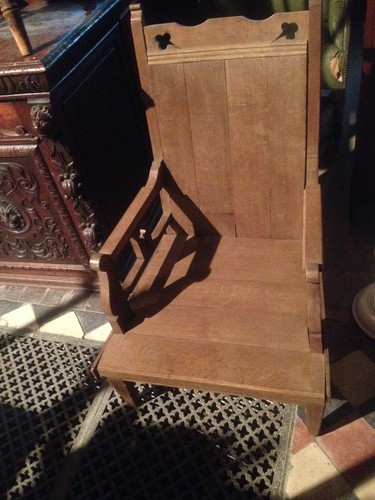Pugin victorian oak chair - pugin,