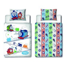 Thomas the Tank Engine Junior Duvet Reversible Toddler Bedding Set Quilt Cover