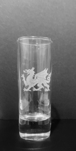 Welsh dragon engraved - welsh,