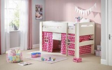 White 3ft mid - bed, with