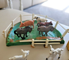 Nice Rare Lot of 10 Miniature Farm Animals Vintage Model Railway Figures etc