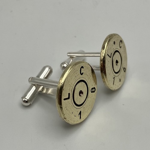 Bullet casing cufflinks - bullet,