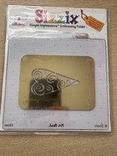 Sizzix Simple Impressions Embossing Folder heart primitive #1 38-9640