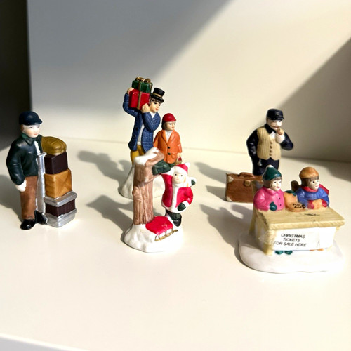 Christmas village painted - christmas,