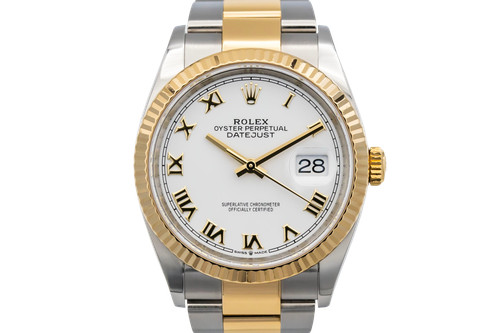 Rolex datejust 36mm steel - steel, &