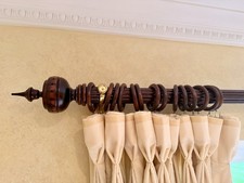 Elegant Wooden Curtain Rod