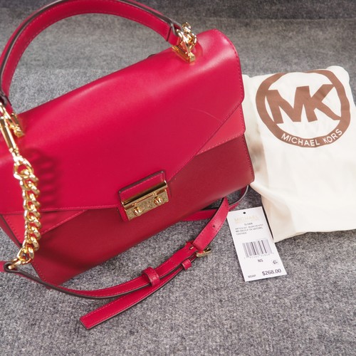 Michael kors sloan satchel - satchel, red